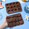 Ipotkitt 2pcs Owl Shaped Silicone Chocolate Molds Flying Animal Silicone