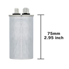 VEXUNGA 20uF 20 MFD 370VAC 440VAC 450VAC 50/60Hz CBB65 C65R Run Start Capacitor for AC Unit Fan Motor Start or Pool Pump or Air Condenser Straight Cool