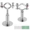 Kyuionty 2 Pcs Wall Mount Ceiling Mount Pipe Support, Stainless