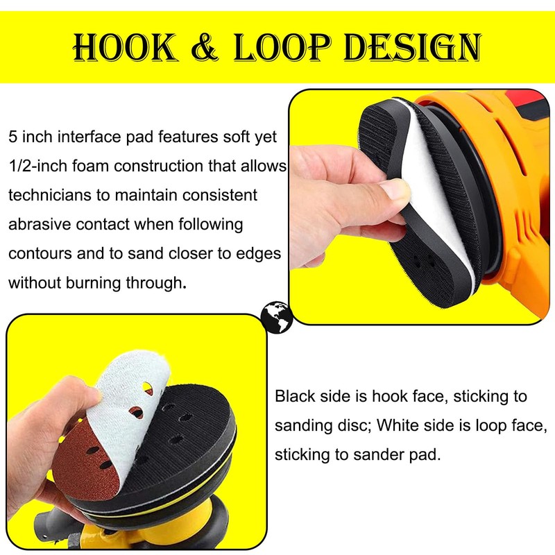 Crossarctic 5 Inch 8 Holes Soft Density Interface Pads Hook