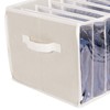 Zilink Upgraded Wardrobe Clothes Organizer with Support Board Clear Pants