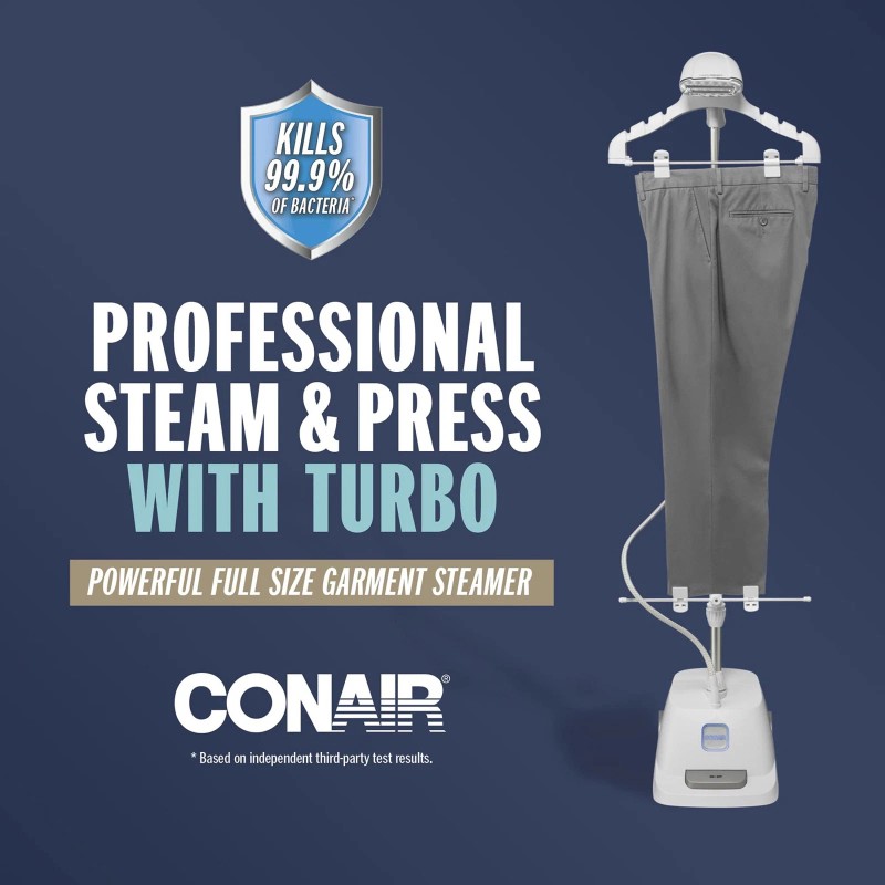 Conair Full Size Garment Steamer for Clothes, Turbo ExtremeSteam 1875W