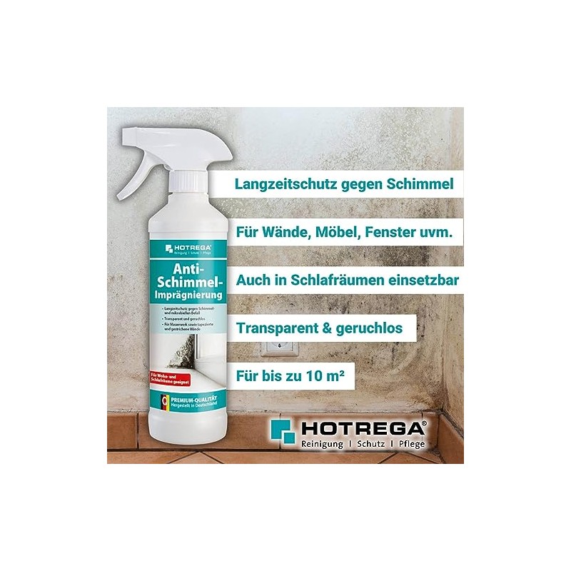 HOTREGA Anti-Mould Impregnation 500 ml - Long-Term Protection Against Mould