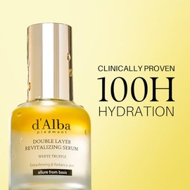 D’ALBA – Serum Facial Revitalizante Doble Capa con Trufa Blanca y Ácido Hialurónico, Suero Hidratante Coreano para Luminosidad y Elasticidad - Skincar
