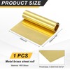 uxcell Brass Sheet Roll, 160" x 6" x 0.0012" Metal