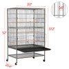 【All Size】Yaheetech 52″ H Large Parrot Cage Rolling Metal Bird