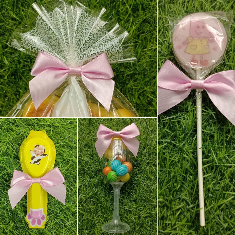 KEPYATI 50 pink bows, mini bows, bow decorations, bows, cute