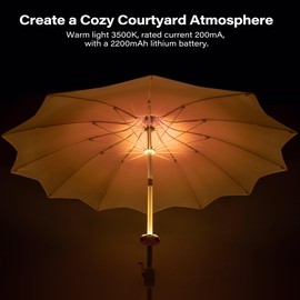 LAUSAINT HOME 9ft Pagoda Patio Umbrella Outdoor Petal Shape Canopy Patio Table Umbrella Pool Market Umbrella with 360° Rotation Push Button Tilt & Easy Crank (Gradient Pink-Orange)