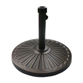 Sunnyglade 18" 22-lbs Outdoor Living Heavy Duty Round Antiqued Patio Umbrella Base (22LB)