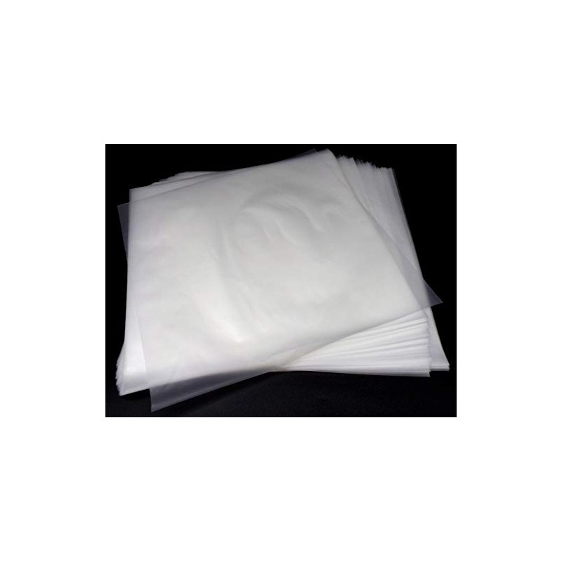 docsmagic.de 100 Inner Sleeves for 12" 33rpm Vinyl Records Clear