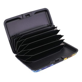 Elfish Mini RFID Aluminum Wallet Credit Cards Holder Metal ID Case for Men Women (Color49)