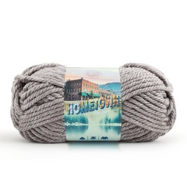 Lion Brand Yarn - Ovillo de Lana, Gris (Dallas Grey), 1-Paquete, 1