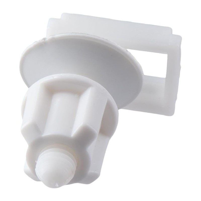 2 Pack White Toilet Seat Bolts Screws Plastic Nuts Set