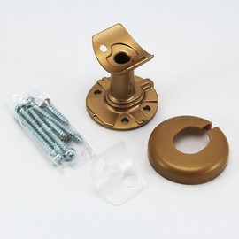 Wake Sangyo ABIRA NES02G Metal Fittings for Indoor Handrail Direct Reception Φ1.3 inches (32 & 35 mm) Gold Handrail Stairs Entrance Toilet