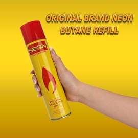Neon Butane Refill Lighter Gas Refill Butane Universal Fuel Ultra Refined 300ml 10.14Oz(12 Cans)