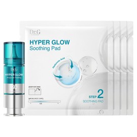 Dr.G Hyper Glow Ampoule Peeling 15ml + Soothing Pads 13g x 4p Set, 1 Set / 닥터지 하이퍼 글로우 앰플 필링 15ml + 진정패드 13g x 4p 세트, 1세트