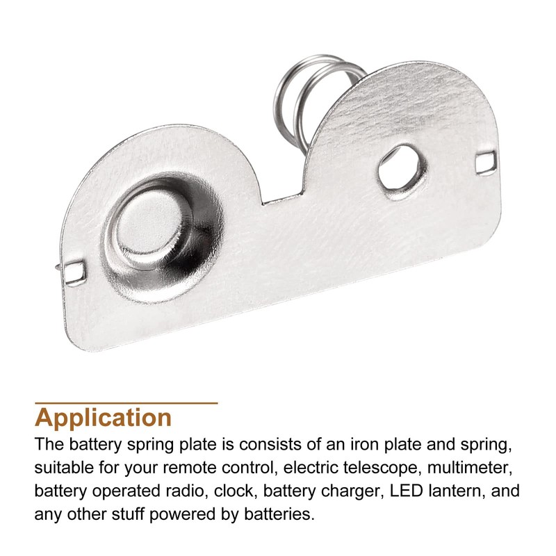 MECCANIXITY Battery Spring Plate AA Battery Spring Contact Nickel Plate
