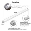 6PCS 30CM Luz LED Magnética Con Sensor De Movimiento (Cálida