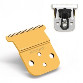 Anrom Trimmer Replacement T Blade Set,D7#32655 D8#3240eramic Blade -Carbon Steel Blade Set,Competible with SlimLine Pro Li D7/D8 Hair Clipper Trimmer (gold)