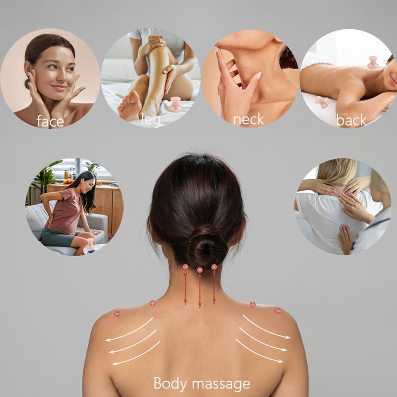FANXIYA Gua Sha Mushroom Shape Massage Tool Made of Natural