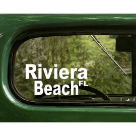 The Decal and Sticker Mafia 2 RIVIERA BEACH STICKERs Florida Decal For Car Truck Rv Window Bumper 4x4 Laptop