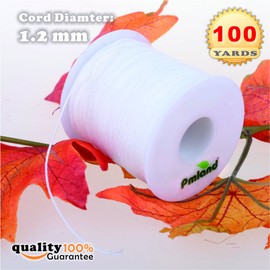 PMLAND 1 X Roll of 100 Yards Lift Shade Cord 1.2 mm - White