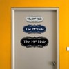 Signs ByLITA Designer The 19th Hole Sign (Black Gold) -