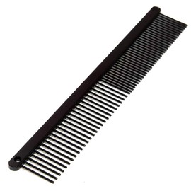 Ryan's Pet Supplies Paw Brothers Greyhound Style Comb for Dogs, True Teflon, Fine/Coarse, 7.5in