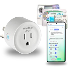 Weather Control Smart Plug, Easy Add-On Auto WiFi Smart Sprinkler Controller, Irrigation Controller, Make existing Sprinkler Controllers Smart, Compatible with Alexa, HomeKit.