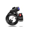 Amindz Cable locks, bicycle lock with key, spiral lock bicycle,