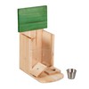 Relaxdays Squirrel Feeder Construction Kit, Wood, Squirrel Feeder with Corn