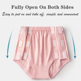 AUSTYLCO Post Surgery Underwear Women's Tearaway Underwear Easy Access,Comfortable Post-Op Medical Shorts for Home Care/Post Surgery/Dialysis/Elderly/Fracture/Disability