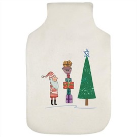'Father Christmas with Presents' Hot Water Bottle Cover (HW00036053)