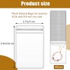 INCAUCA Thick 9.4 mil Small Ziplock Bags for Jewelry, 100