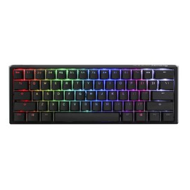 Ducky One 3 Black 60% Mechanical Keyboard: Quack Mechanics Dampening, Hot-Swappable Cherry Speed Silver Switches, High-Density PBT Doubleshot Keycaps, RGB, US, Black