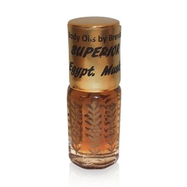 Body Oils by Brenda Superior Egyptian Musk Oil - Concentrated Perfumed Imported Oil - No Alcohol - Scented Oil Attar - Perfume for Men (3 ml)