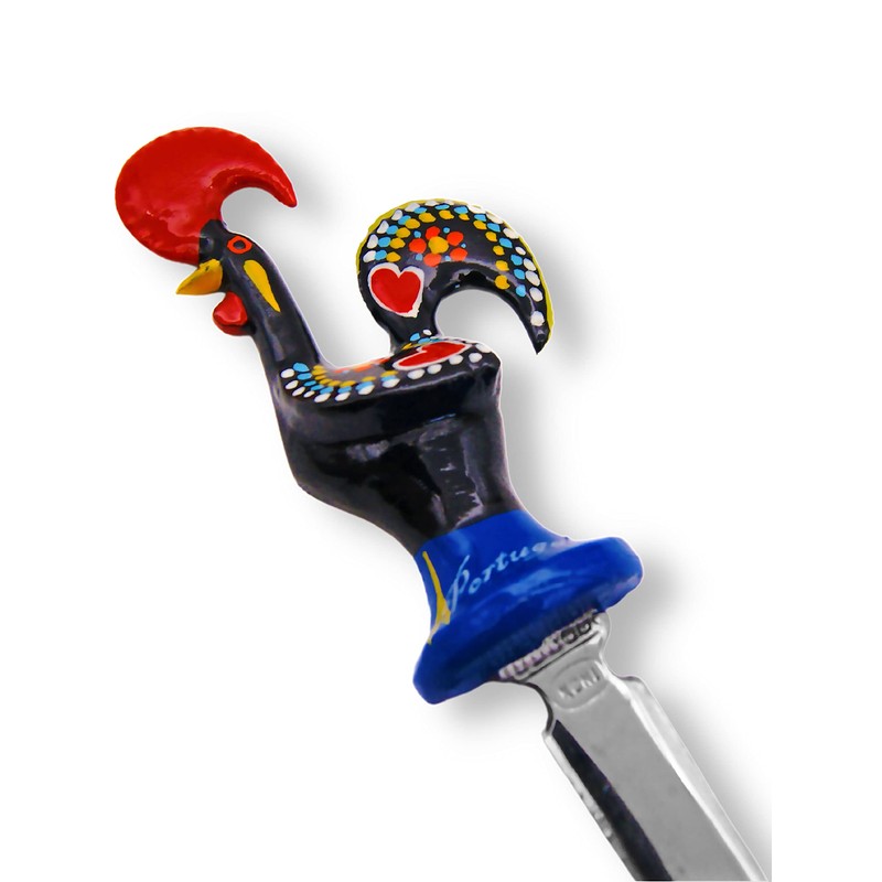 Aluminum Portuguese Rooster Letter Opener Envelope Slitter Made in Portugal