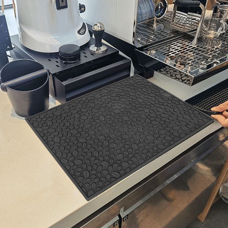 Non Slip Cup Mat Coffee Bean Design Desktop Bar Counter