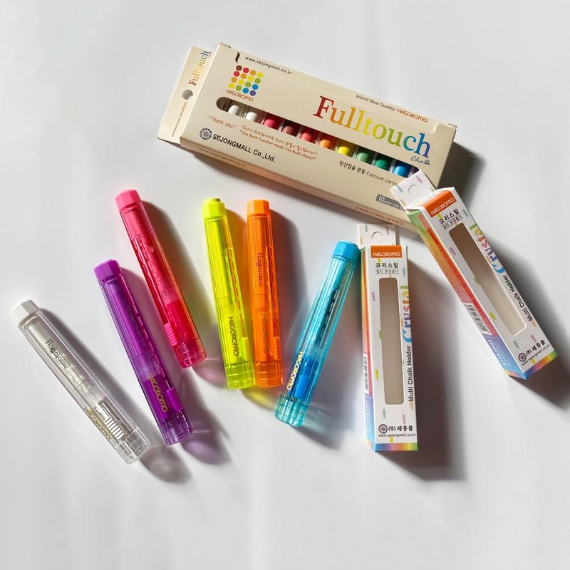 HAGOROMO Crystal Multi-Chalk Holder 7 Color (White)