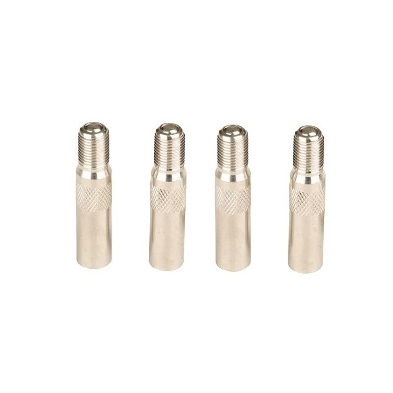 Simply VAL103 Pack of 4 - Chrome Tyre Valve Extenders