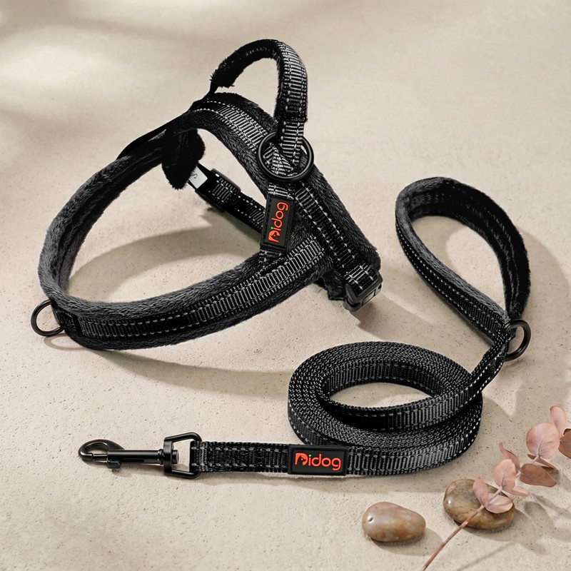 Didog Soft Flannel Padded Dog Vest Harness, No Pull/Quick Fit