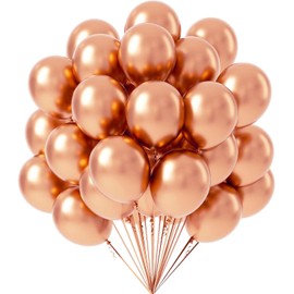 Balloons Rose Gold, Pack of 100 Balloons Rose Gold, 10 Inch Latex Balloons Birthday, Rose Gold Balloons, Party Decoration, Birthday, Wedding, Baby Shower, Festival, Anniversary Decoration