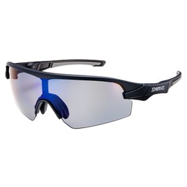 SWANS STRIX D. A. STX DA-0151 MBK Sports Sunglasses, Made in Japan, Polarized Lenses, Matte Black / Polarized Smoke (Double Sided Multi-Coat)