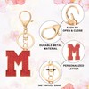 PATIKIL Initial Letter Keychain, A-Z Alphabet Keyring Letter M Metal