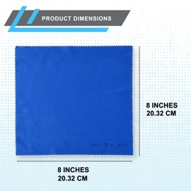 Microfiber Cleaning Cloth - 8 x 8 Inch Microfiber Cloth - Pack of 5 Lens Cleaning Wipes - Cleaning Cloth for Glasses, Eyeglasses, Camera Lens & Phones