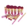 10PCS Travel Makeup Brushes Detachable Handle Powder Brush Set for
