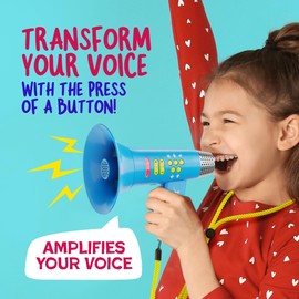 Voice Changer for Kids - Voice Changing Device for Boys & Girls Ages 3-8+ Olds - Birthday Easter Gifts for 3, 4, 5, 7, 8 Year Old Boy - Cool Outdoor Toys Gift Ideas for Kid, Toddler