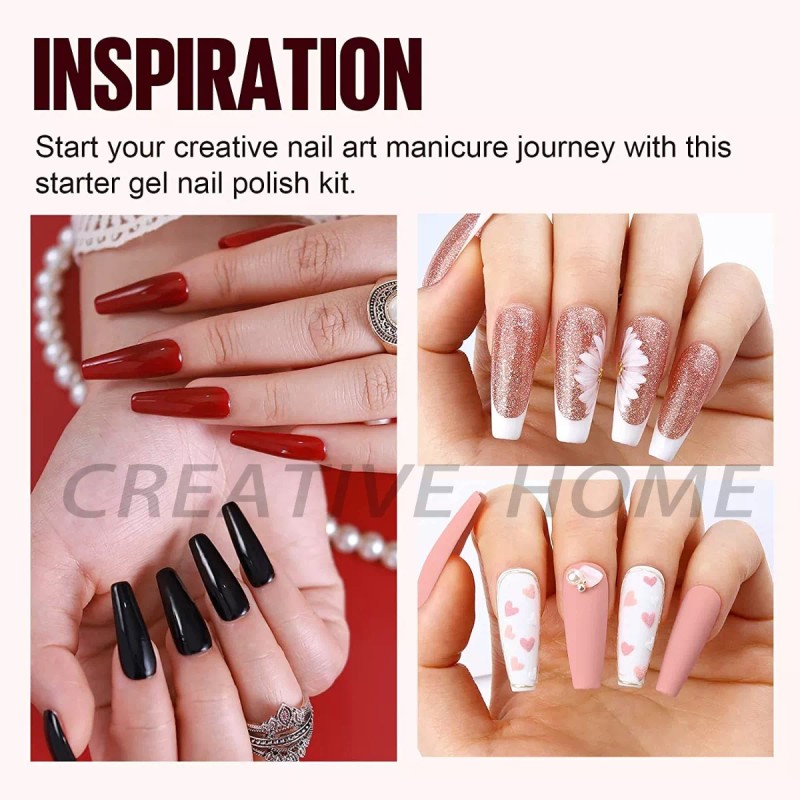 Limegirl Geles Semipermanente Esmaltes Uñas (kit 24 Pzs Color Gelesh)