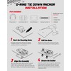 AMBULL D-Ring Tie Down Anchors with Rubber Isolators, 4 Pack