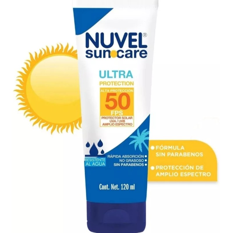 Nuvel Suncare 2 Protector Solar Fps 50, Nuvel Suncare 120ml,